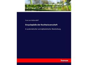 9783743453838 - Encyclopädie der Rechtwissenschaft - Franz von Holtzendorff Kartoniert (TB)