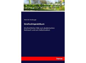 9783743454552 - Strafrechtspraktikum - Heinrich Harburger Kartoniert (TB)