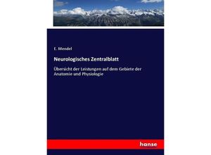 9783743467873 - Neurologisches Zentralblatt - E Mendel Kartoniert (TB)