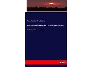 9783743469631 - Forschung zur neueren Litteraturgeschichte - Franz Muncker U C Woerner Kartoniert (TB)