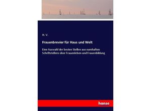 9783743472112 - Frauenbrevier für Haus und Welt - H V Kartoniert (TB)