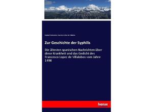 9783743476868 - Zur Geschichte der Syphilis - Raphael Finckenstein Francisco Lo pez de Villalobos Kartoniert (TB)