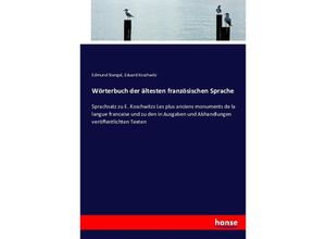 9783743482746 - Wörterbuch der ältesten französischen Sprache - Edmund Stengel Eduard Koschwitz Kartoniert (TB)