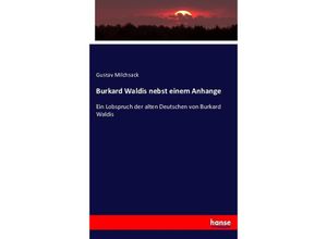 9783743483392 - Burkard Waldis nebst einem Anhange - Gustav Milchsack Kartoniert (TB)