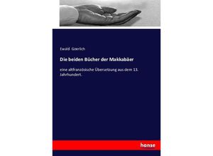 9783743489011 - Die beiden Bücher der Makkabäer Kartoniert (TB)