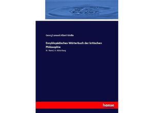 9783743604193 - Encyklopädisches Wörterbuch der kritischen Philosophie - Georg Samuel Albert Mellin Kartoniert (TB)