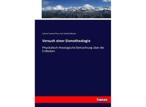 9783743609822 - Versuch einer Sismotheologie - Johann Samuel Preu Karl Gottlob Becker Kartoniert (TB)