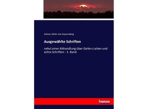 9783743617704 - Ausgewählte Schriften - Johann Geiler von Kaysersberg Kartoniert (TB)