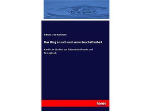 9783743648548 - Das Ding an sich und seine Beschaffenheit - Eduard von Hartmann Kartoniert (TB)