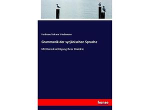 9783743650725 - Grammatik der syrjänischen Sprache - Ferdinand Johann Wiedemann Kartoniert (TB)