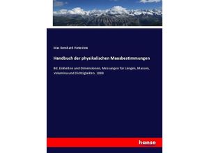 9783743672154 - Handbuch der physikalischen Maasbestimmungen - Max Bernhard Weinstein Kartoniert (TB)