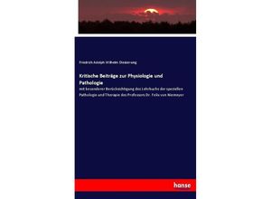 9783743673670 - Kritische Beiträge zur Physiologie und Pathologie - Friedrich A W Diesterweg Kartoniert (TB)