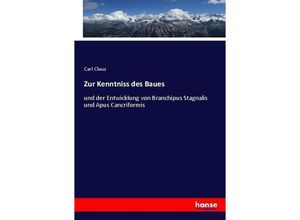 9783743673748 - Zur Kenntniss des Baues - Carl Claus Kartoniert (TB)