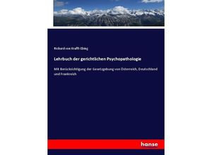 9783743690141 - Lehrbuch der gerichtlichen Psychopathologie - Richard von Krafft-Ebing Kartoniert (TB)