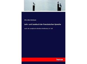 9783744600439 - Lehr- und Lesebuch der französischen Sprache - Otto Julius Bierbaum Kartoniert (TB)