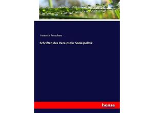 9783744616898 - Schriften des Vereins für Sozialpolitik - Heinrich Preschers Kartoniert (TB)