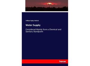 9783744649995 - Water Supply - William Ripley Nichols Kartoniert (TB)