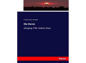 9783744655569 - Die Horen - Friedrich Schiller Paul Raabe Kartoniert (TB)