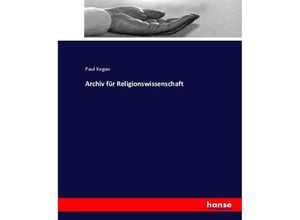 9783744663922 - Archiv für Religionswissenschaft - Heinrich Preschers Kartoniert (TB)