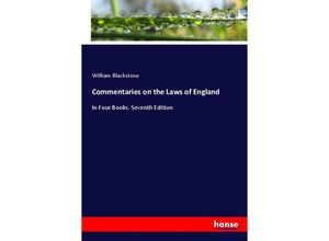 9783744666992 - Commentaries on the Laws of England - William Blackstone Kartoniert (TB)