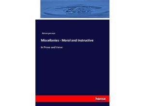 9783744685962 - Miscellanies - Moral and Instructive - Heinrich Preschers Kartoniert (TB)