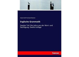 9783744686938 - Englische Grammatik - Eduard Adolf Ferdinand Maetzner Kartoniert (TB)