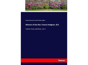 9783744688291 - Memoir of the Rev Francis Hodgson BD - George G N Lord Byron James Thomas Hodgson Kartoniert (TB)