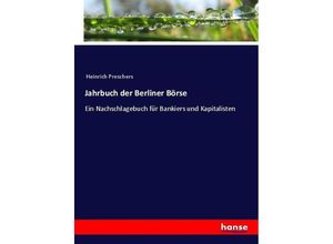 9783744699365 - Jahrbuch der Berliner Börse - Heinrich Preschers Kartoniert (TB)