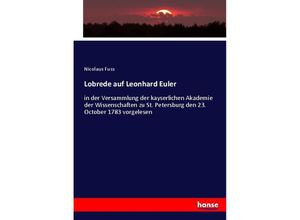 9783744701457 - Lobrede auf Leonhard Euler - Nicolaus Fuss Kartoniert (TB)