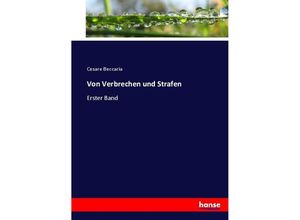 9783744702713 - Von Verbrechen und Strafen - Cesare Beccaria Kartoniert (TB)