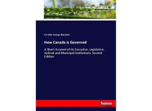 9783744721561 - How Canada is Governed - Sir John George Bourinot Kartoniert (TB)