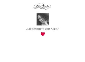 9783745037463 - Liebesbriefe von Alice - Alice Zumbé Kartoniert (TB)