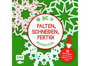 9783745917550 - Bastelblock Falten Schneiden fertig! Weihnachten - Ina Mielkau Kartoniert (TB)