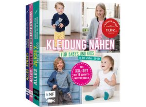 9783745922738 - Kleidung nähen für Babys und Kids - das XXL-Set mit 18 Schnittmusterbogen in den Größen 56-164 - Lissi Wilbat Petra Wünsche Christina Edelmann Gebunden