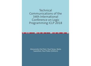 9783746786940 - Technical Communications of the 34th International Conference on Logic Programming ICLP 2018 - Logic Programmers Kartoniert (TB)