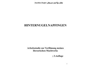 9783746793948 - Hinternugelnapfingen Arbeitsstudie zur Verfilmung meines literarischen Machwerks  3Auflage - Joachim Ziegler Kartoniert (TB)