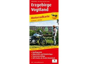 9783747303436 - PublicPress Motorradkarte Erzgebirge Vogtland Karte (im Sinne von Landkarte)