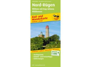 9783747305416 - PublicPress Rad- und Wanderkarte Nord-Rügen Wittow mit Kap Arkona Hiddensee Karte (im Sinne von Landkarte)