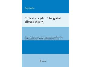 9783749721375 - Critical analysis of the global climate theory - Aulus Agerius Kartoniert (TB)