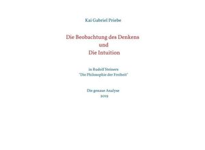 9783749793358 - Die Beobachtung des Denkens und Die Intuition - Kai Gabriel Priebe Kartoniert (TB)