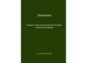 9783750265127 - Impact of Large-scale Construction Projects on Real Estate Markets - Jan Hendrik Lukowski Kartoniert (TB)