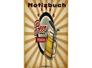 9783750299542 - Notizbuch mit retro Bier Design Businessplaner Geschenkidee für den Handwerker 60 blanko Seiten - Notizbuch Health Kartoniert (TB)