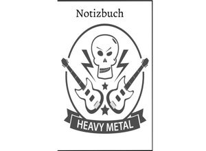 9783750299801 - Heavy Metal Skull Notizbuch für Metal und Rock Fans 60 Blankoseiten Softcover - Notizbuch Health Kartoniert (TB)