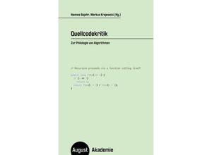 9783751890205 - Quellcodekritik Kartoniert (TB)