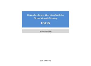 9783752950878 - Hessisches Gesetz über die öffentliche Sicherheit und Ordnung (HSOG) - Lars Junghanns Kartoniert (TB)