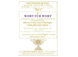 9783752973785 - Der Heilige Qur an ~ WORT FÜR WORT ~ in 30 Tagen ~ mit ( allen ) 246 Namen Allahs - Tanja Airtafae Ala byad D ala Kartoniert (TB)