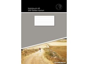 9783753138954 - Notizbuch A5 200 Seiten kariert (Softcover Grau) - Christian Brondke Kartoniert (TB)