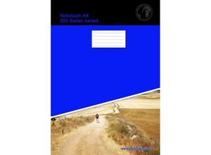 9783753139340 - Notizbuch A4 200 Seiten kariert (Softcover Blau) - Christian Brondke Kartoniert (TB)