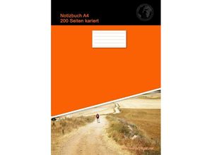 9783753139395 - Notizbuch A4 200 Seiten kariert (Softcover Orange) - Christian Brondke Kartoniert (TB)