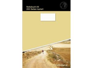 9783753139470 - Notizbuch A4 200 Seiten kariert (Softcover Khaki) - Christian Brondke Kartoniert (TB)